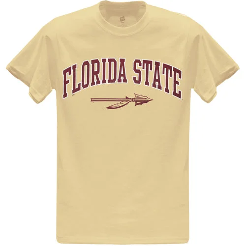 Ragz Adult/Unisex Florida State Spear Value Priced Short Sleeve T-shirt - Vegas Gold