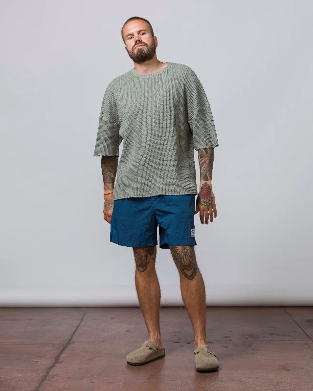 Short Sleeve Thermal Sweater Concrete