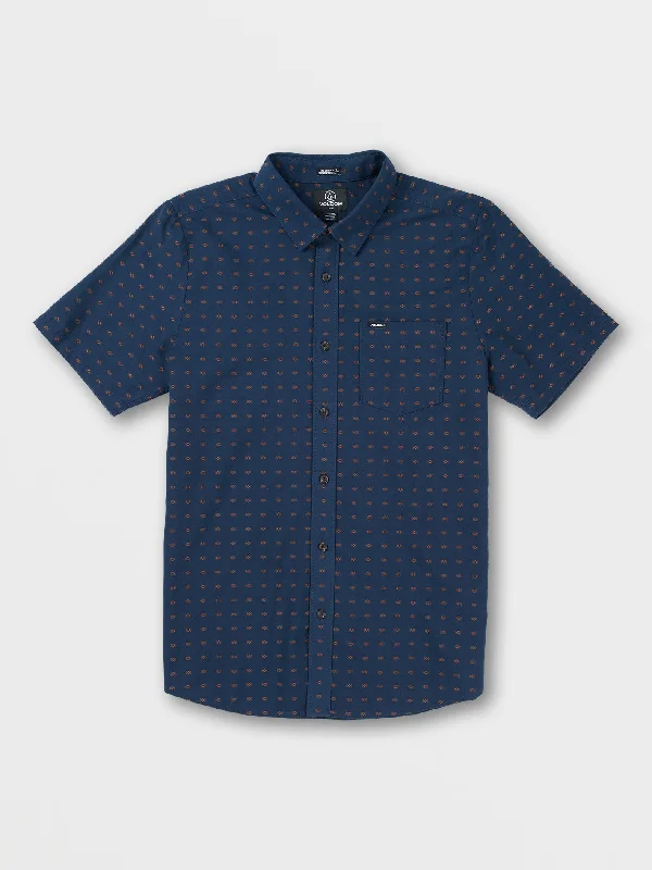 Stone Mags Short Sleeve Shirt - Navy