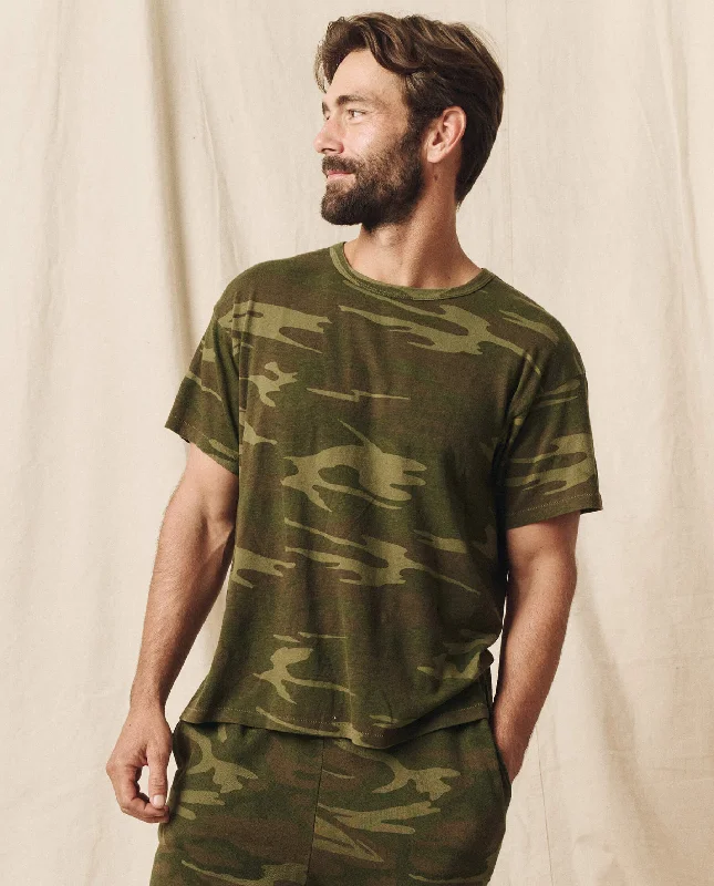 The Men's Boxy Crew. -- Deep Woods Camo