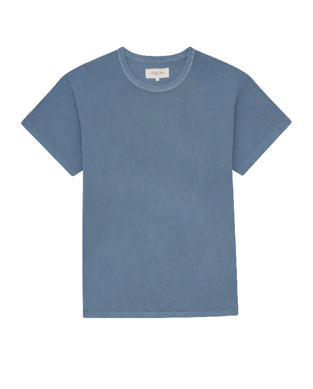 The Men's Boxy Crew. -- Vintage Cornflower